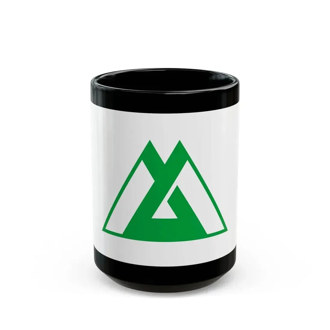 Flag of Toyama Prefecture Japan - Black Coffee Mug 15oz - Go Mug Yourself