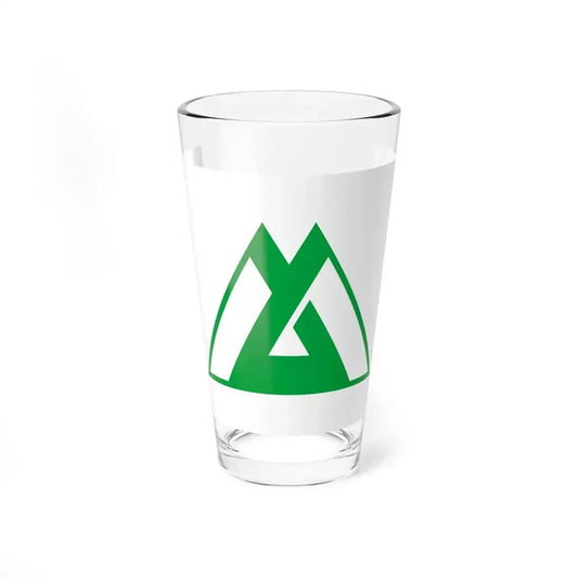 Flag of Toyama Prefecture Japan - Pint Glass 16oz 16oz - Go Mug Yourself