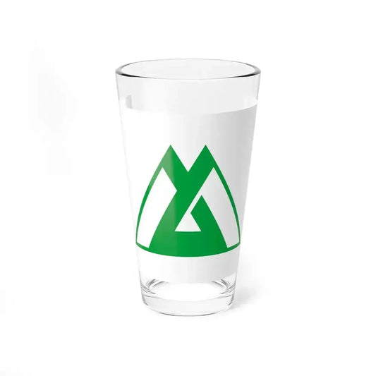 Flag of Toyama Prefecture Japan - Pint Glass 16oz 16oz - Go Mug Yourself
