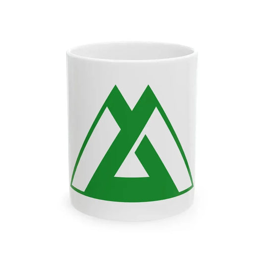 Flag of Toyama Prefecture (Japan) White Coffee Mug 11oz - Go Mug Yourself