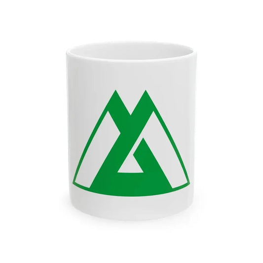 Flag of Toyama Prefecture Japan - White Coffee Mug 11oz - Go Mug Yourself