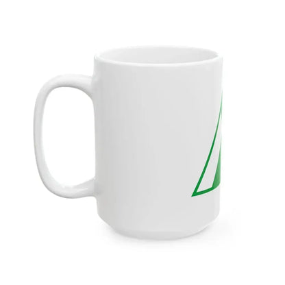 Flag of Toyama Prefecture Japan - White Coffee Mug - Go Mug Yourself