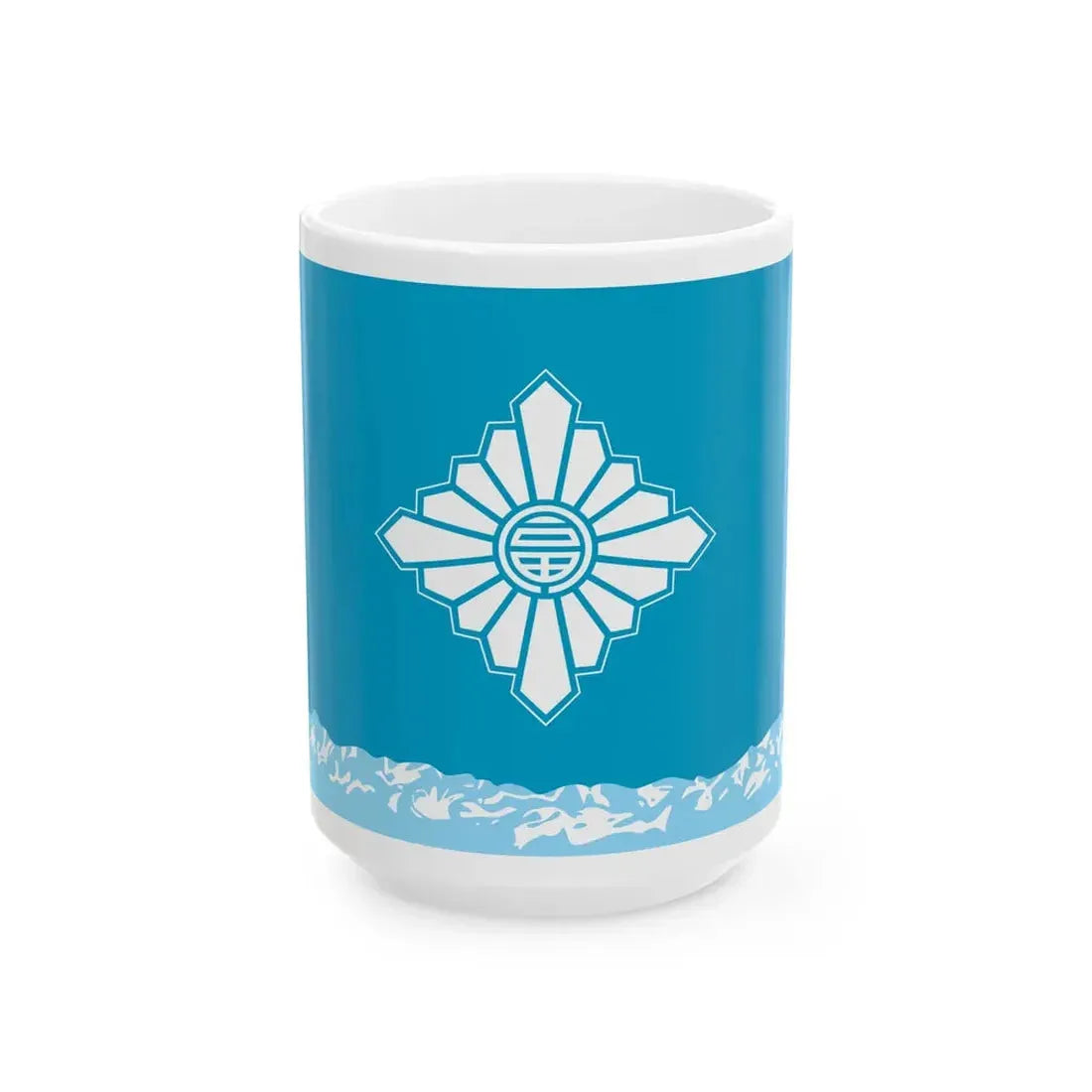 Flag of Toyama Toyama (Japan) White Coffee Mug 15oz - Go Mug Yourself