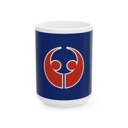 Flag of Toyoake Aichi (Japan) White Coffee Mug 15oz - Go Mug Yourself