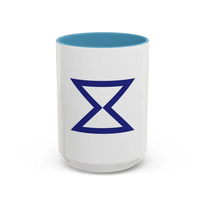 Flag of Toyohashi Aichi Japan - Accent Coffee Mug 15oz Light Blue - Go Mug Yourself