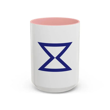 Flag of Toyohashi Aichi Japan - Accent Coffee Mug 15oz Pink - Go Mug Yourself