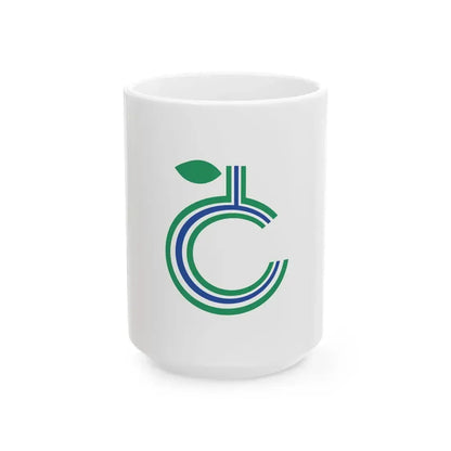 Flag of Toyohira Ward Sapporo Hokkaido (Japan) White Coffee Mug 15oz - Go Mug Yourself