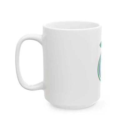 Flag of Toyohira Ward Sapporo Hokkaido (Japan) White Coffee Mug - Go Mug Yourself