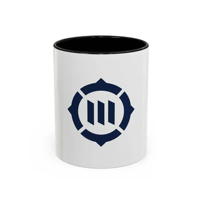 Flag of Toyokawa Aichi Japan - Accent Coffee Mug 11oz Black - Go Mug Yourself