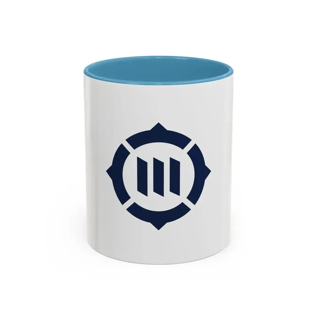 Flag of Toyokawa Aichi Japan - Accent Coffee Mug 11oz Light Blue - Go Mug Yourself