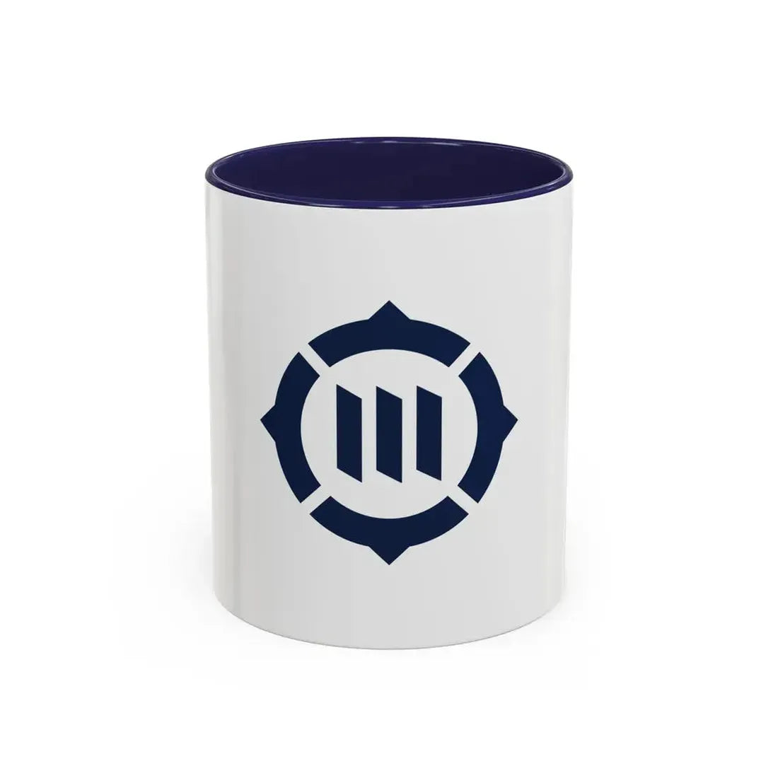 Flag of Toyokawa Aichi Japan - Accent Coffee Mug 11oz Navy - Go Mug Yourself