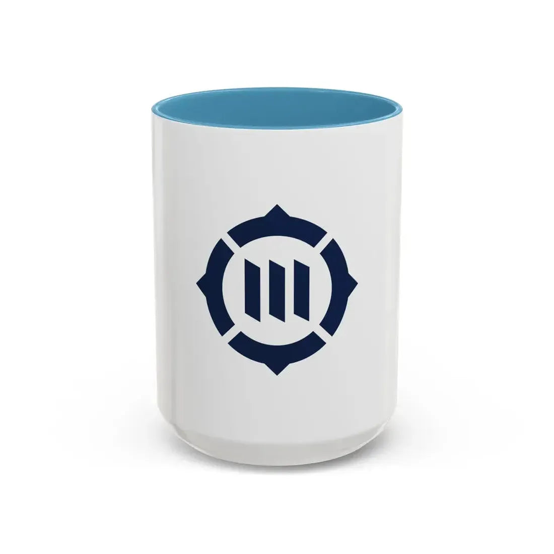Flag of Toyokawa Aichi Japan - Accent Coffee Mug 15oz Light Blue - Go Mug Yourself