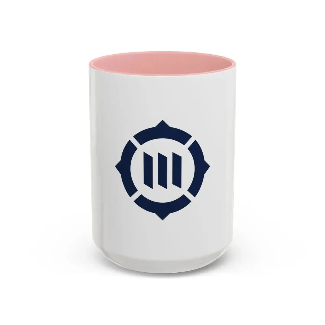 Flag of Toyokawa Aichi Japan - Accent Coffee Mug 15oz Pink - Go Mug Yourself