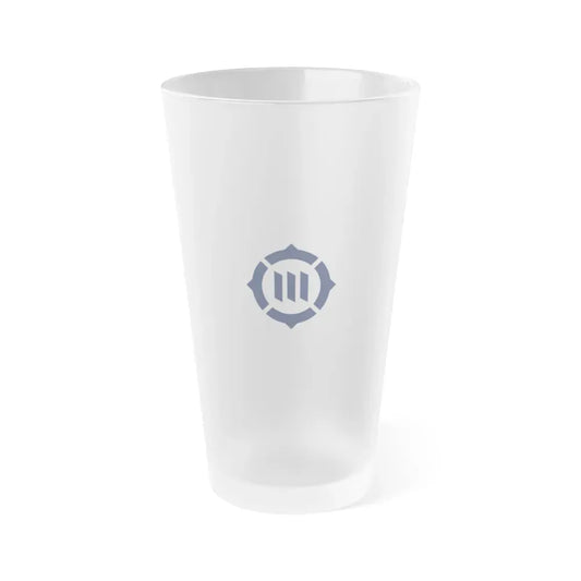 Flag of Toyokawa Aichi Japan - Frosted Pint Glass 16oz 16oz Frosted - Go Mug Yourself