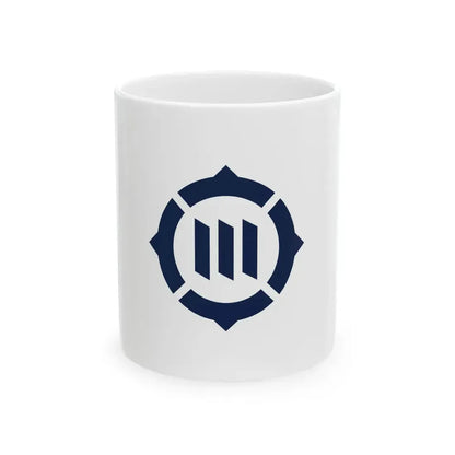 Flag of Toyokawa Aichi Japan - White Coffee Mug 11oz - Go Mug Yourself