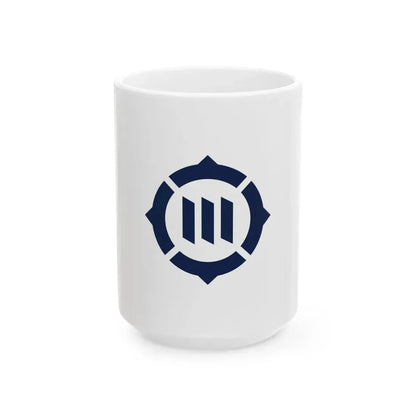 Flag of Toyokawa Aichi Japan - White Coffee Mug 15oz - Go Mug Yourself