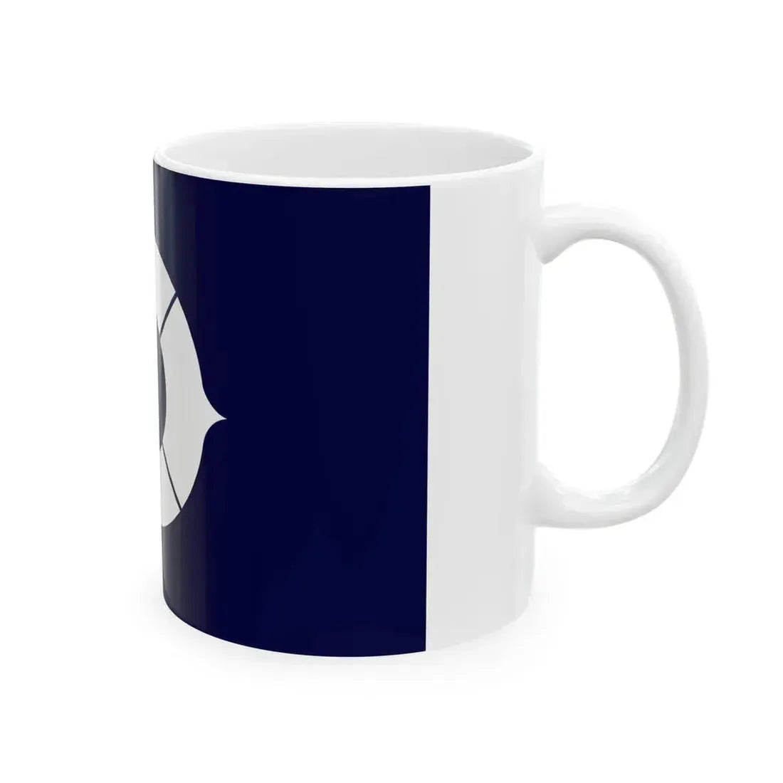 Flag of Toyonaka Osaka dark blue version (Japan) White Coffee Mug - Go Mug Yourself