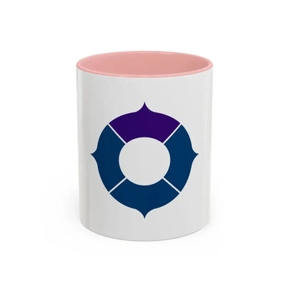Flag of Toyonaka Osaka Japan - Accent Coffee Mug 11oz Pink - Go Mug Yourself