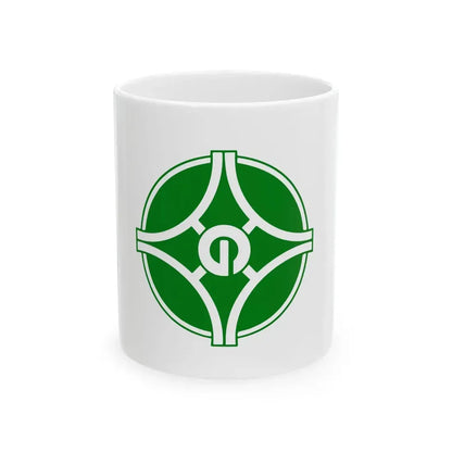 Flag of Toyono Osaka (Japan) White Coffee Mug 11oz - Go Mug Yourself