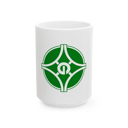 Flag of Toyono Osaka (Japan) White Coffee Mug 15oz - Go Mug Yourself