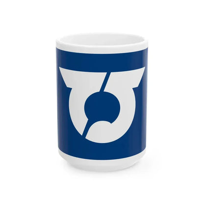 Flag of Toyosato Shiga (Japan) White Coffee Mug 15oz - Go Mug Yourself