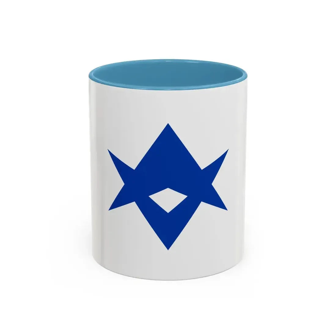 Flag of Toyota Aichi Japan - Accent Coffee Mug 11oz Light Blue - Go Mug Yourself