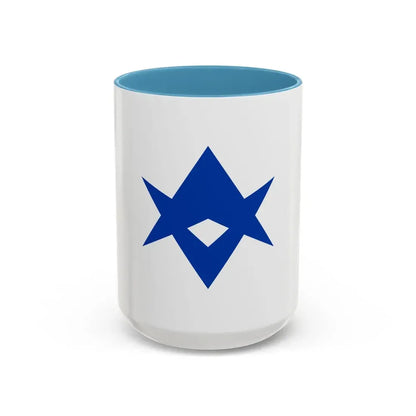Flag of Toyota Aichi Japan - Accent Coffee Mug 15oz Light Blue - Go Mug Yourself