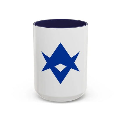 Flag of Toyota Aichi Japan - Accent Coffee Mug 15oz Navy - Go Mug Yourself