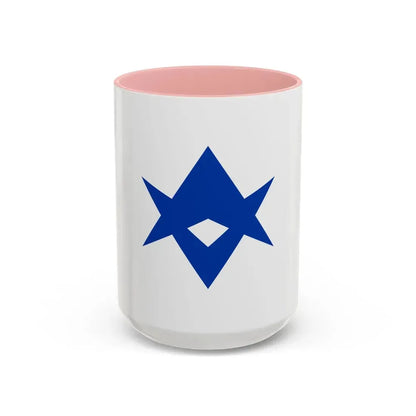 Flag of Toyota Aichi Japan - Accent Coffee Mug 15oz Pink - Go Mug Yourself