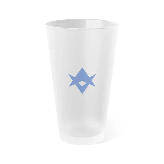 Flag of Toyota Aichi Japan - Frosted Pint Glass 16oz 16oz Frosted - Go Mug Yourself