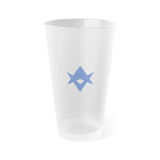 Flag of Toyota Aichi Japan - Frosted Pint Glass 16oz 16oz Frosted - Go Mug Yourself