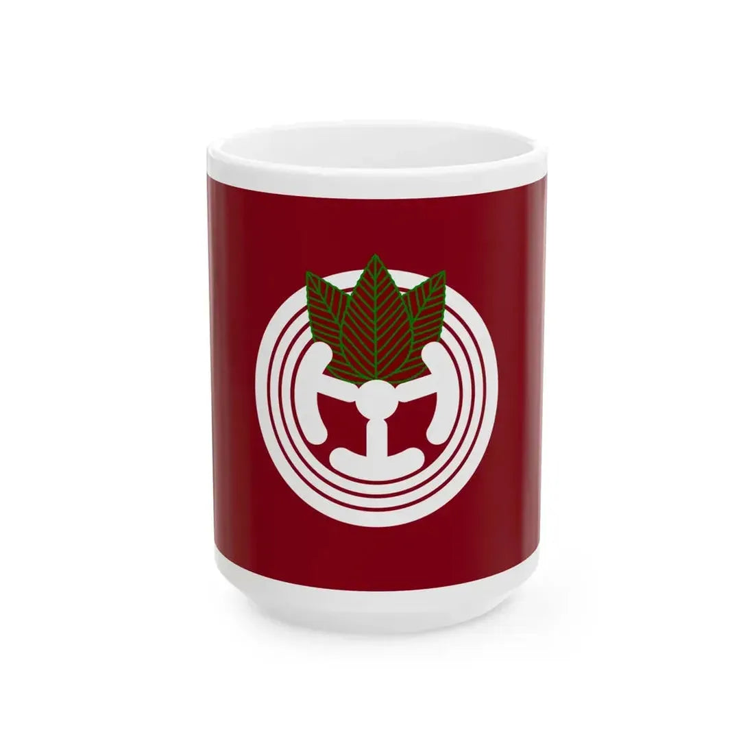 Flag of Toyotomi Hokkaido (Japan) White Coffee Mug 15oz - Go Mug Yourself