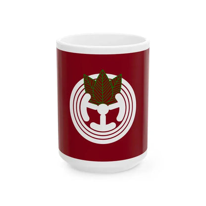 Flag of Toyotomi Hokkaido (Japan) White Coffee Mug 15oz - Go Mug Yourself