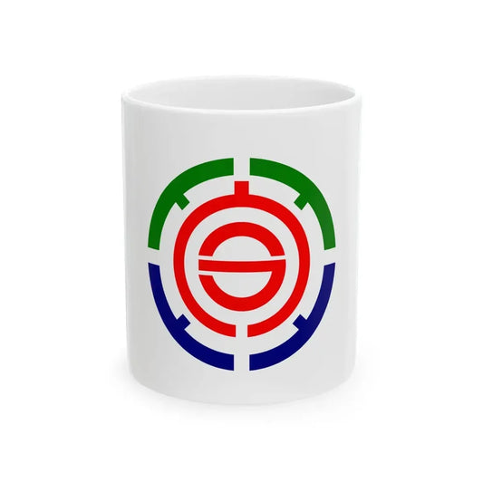 Flag of Toyoura Hokkaido (Japan) White Coffee Mug 11oz - Go Mug Yourself
