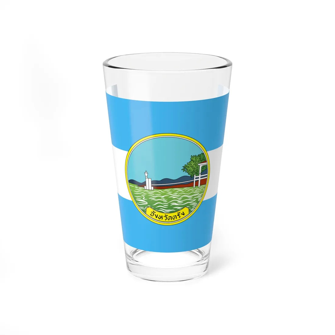 Flag of Trang (Thailand) Pint Glass 16oz 16oz - Go Mug Yourself