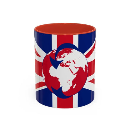 Flag of Transglobe Expedition - Accent Coffee Mug 11oz Red - Go Mug Yourself