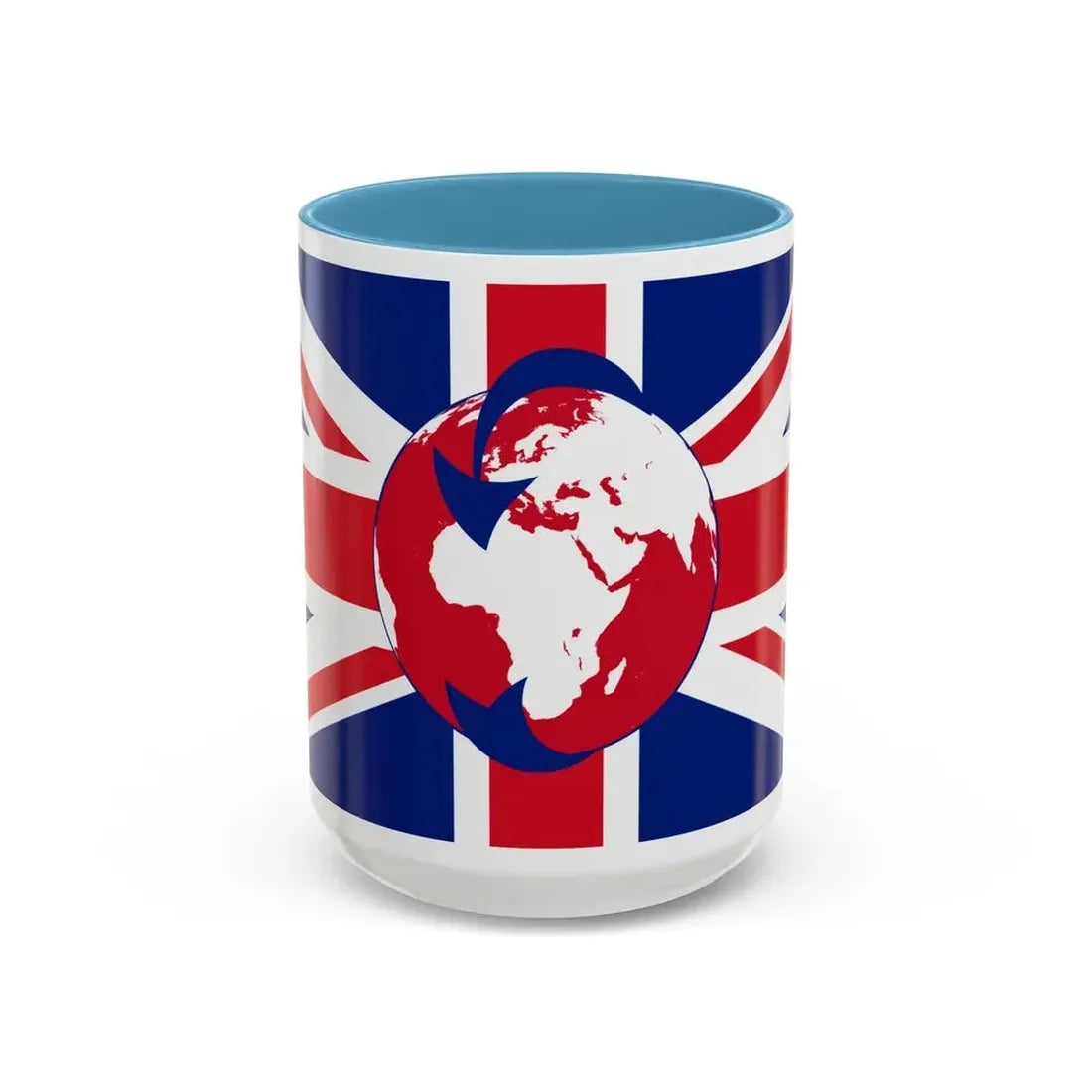 Flag of Transglobe Expedition - Accent Coffee Mug 15oz Light Blue - Go Mug Yourself