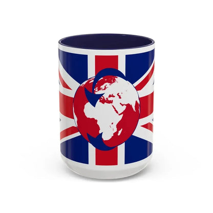 Flag of Transglobe Expedition - Accent Coffee Mug 15oz Navy - Go Mug Yourself