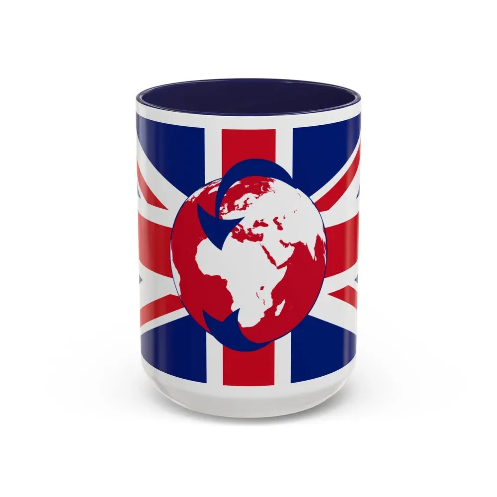 Flag of Transglobe Expedition - Accent Coffee Mug 15oz Navy - Go Mug Yourself