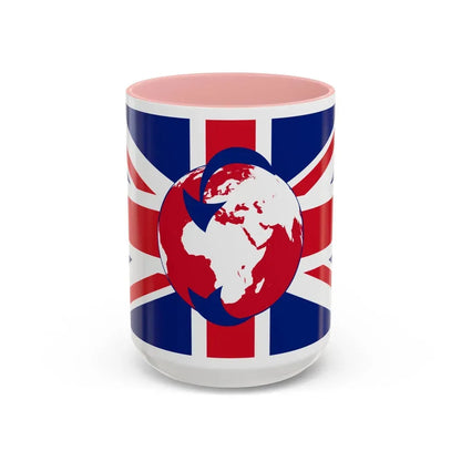 Flag of Transglobe Expedition - Accent Coffee Mug 15oz Pink - Go Mug Yourself