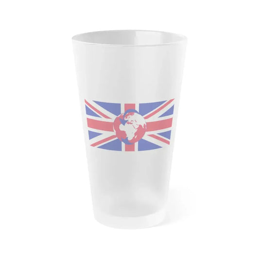 Flag of Transglobe Expedition - Frosted Pint Glass 16oz 16oz Frosted - Go Mug Yourself