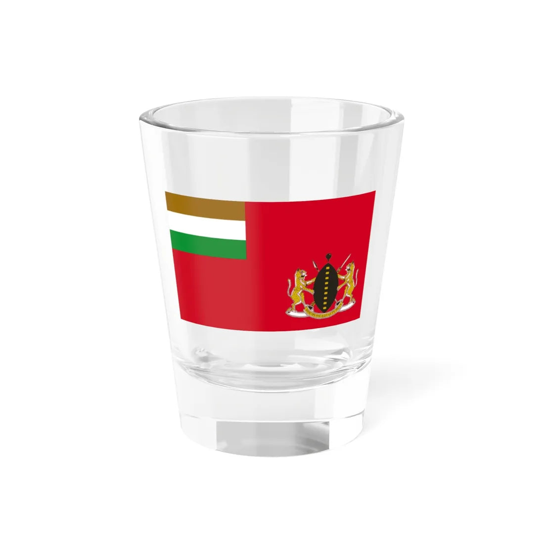 Flag of Transkei Defence Force (South Africa) Shot Glass 1.5oz 1.5oz - Go Mug Yourself