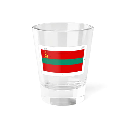 Flag of Transnistria Construction sheet Shot Glass 1.5oz 1.5oz - Go Mug Yourself