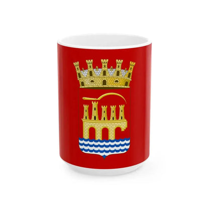 Flag of Trapani (Italy) White Coffee Mug 15oz - Go Mug Yourself