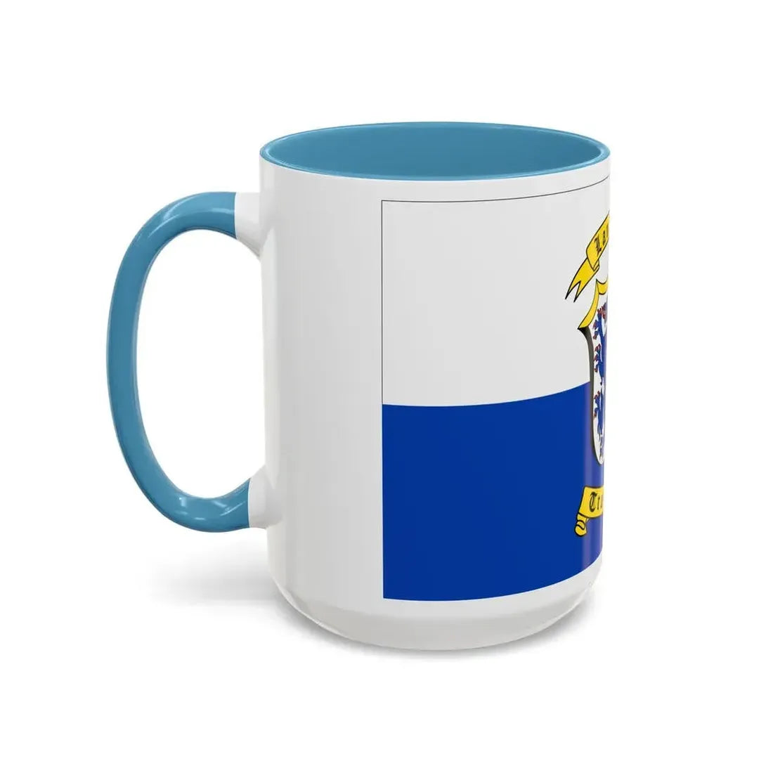 Flag of Traunstein Germany - Accent Coffee Mug - Go Mug Yourself