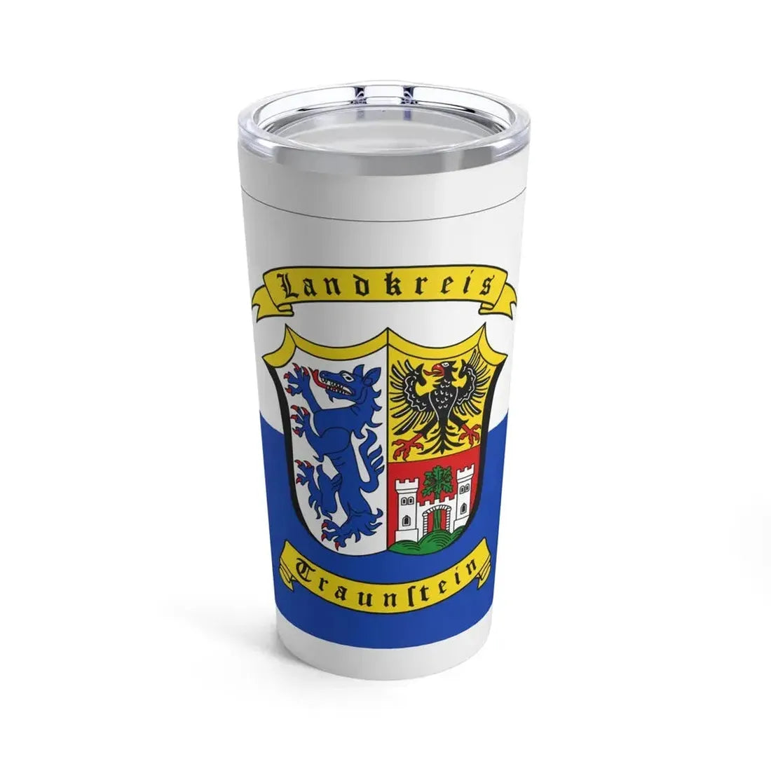 Flag of Traunstein Germany - Tumbler 20oz 20oz - Go Mug Yourself