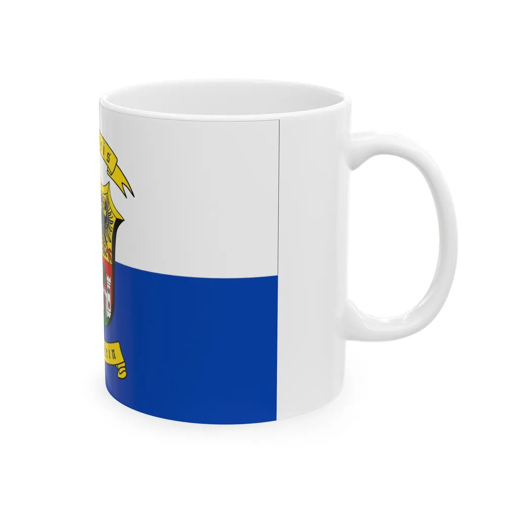 Flag of Traunstein Germany - White Coffee Mug-Go Mug Yourself