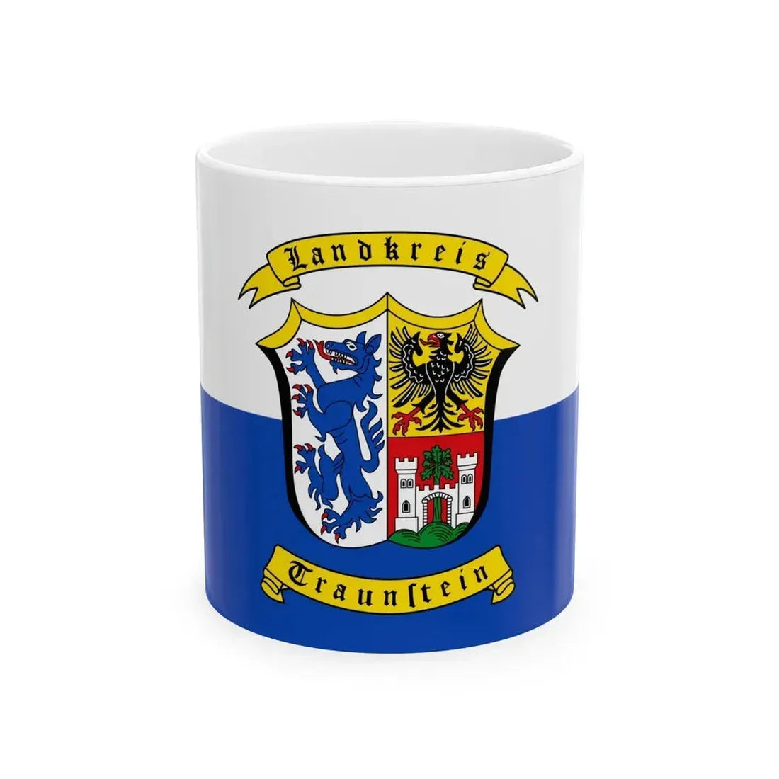 Flag of Traunstein Germany - White Coffee Mug - Go Mug Yourself