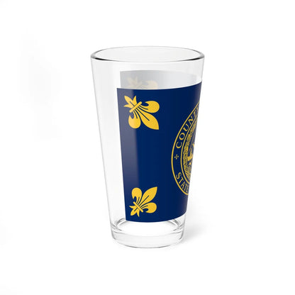 Flag of Travis County Texas (United States) Pint Glass 16oz - Go Mug Yourself