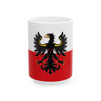 Flag of Trentino Lega Nord (Italy) White Coffee Mug 15oz - Go Mug Yourself